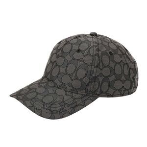 Coach C Cotton Baseball Cap / Charcoal